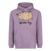 Lavender Spider Pig Heavyweight Hoodie - DesigneFamous