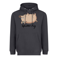 Smoke Spider Pig Heavyweight Hoodie - DesigneFamous