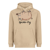 Mushroom Spider Pig Heavyweight Hoodie - DesigneFamous