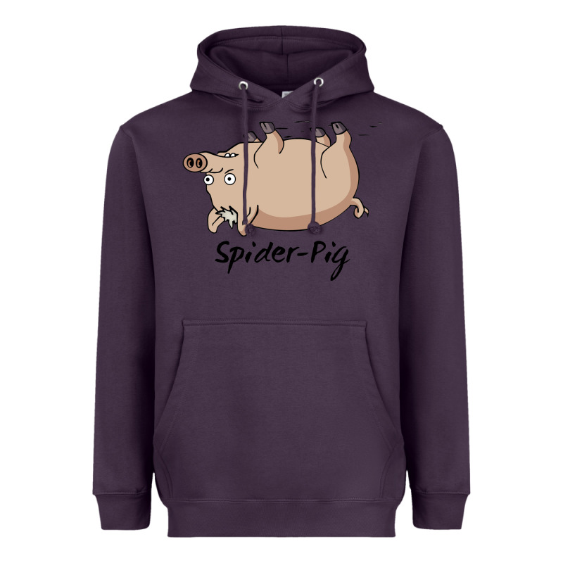 Spider Pig Heavyweight Hoodie by DesigneFamous | Teevron