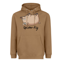 Toasted Coconut Spider Pig Heavyweight Hoodie - DesigneFamous
