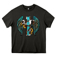 Asphalt Western Wings Cross Hope Heavy Core Tee - RanaPortraitStore