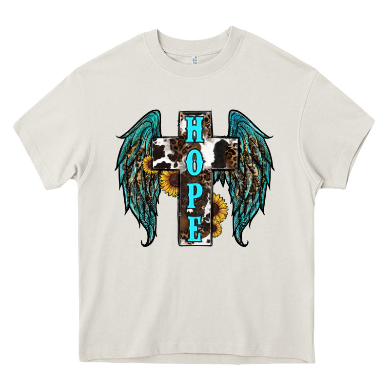 Western Wings Cross Hope Heavy Core Tee by RanaPortraitStore | Teevron