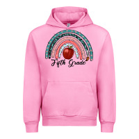 Fuchsia Pink fifth grade rainbow Urban Hoodie - RanaPortraitStore