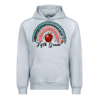 Heather Grey fifth grade rainbow Urban Hoodie - RanaPortraitStore