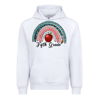White fifth grade rainbow Urban Hoodie - RanaPortraitStore