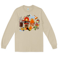 Mushroom Firefighter Coffee Cups Long Sleeve Tee - FaDigitalArtStudio