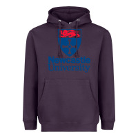 Plum Newcastle College Heavyweight Hoodie - DesigneFamous