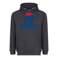 Smoke Newcastle College Heavyweight Hoodie - DesigneFamous