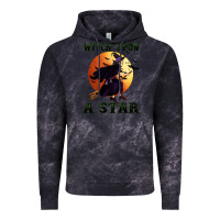 Cloud Black witch upon a star Vintage Hoodie - BundleAndBundleShop