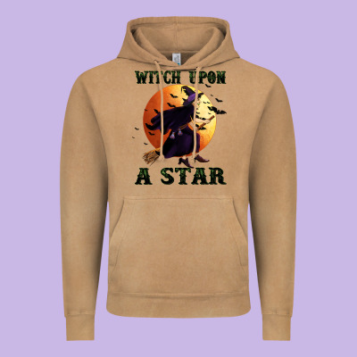 Witch Upon A Star Vintage Hoodie Designed By Bundleandbundleshop