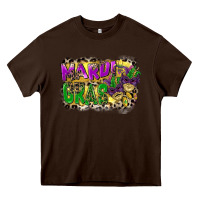Chocolate Brown mardi gras Heavy Core Tee - CowGirlArtShop