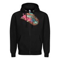 Black cowboy hat Zipper Hoodie - AdoDesignShop