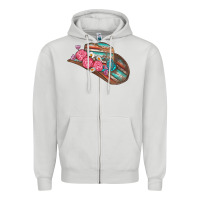 Dove Grey cowboy hat Zipper Hoodie - AdoDesignShop