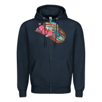 Navy cowboy hat Zipper Hoodie - AdoDesignShop