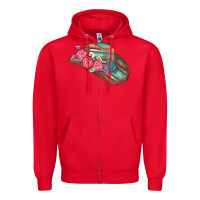 Red cowboy hat Zipper Hoodie - AdoDesignShop
