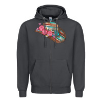 Smoke cowboy hat Zipper Hoodie - AdoDesignShop
