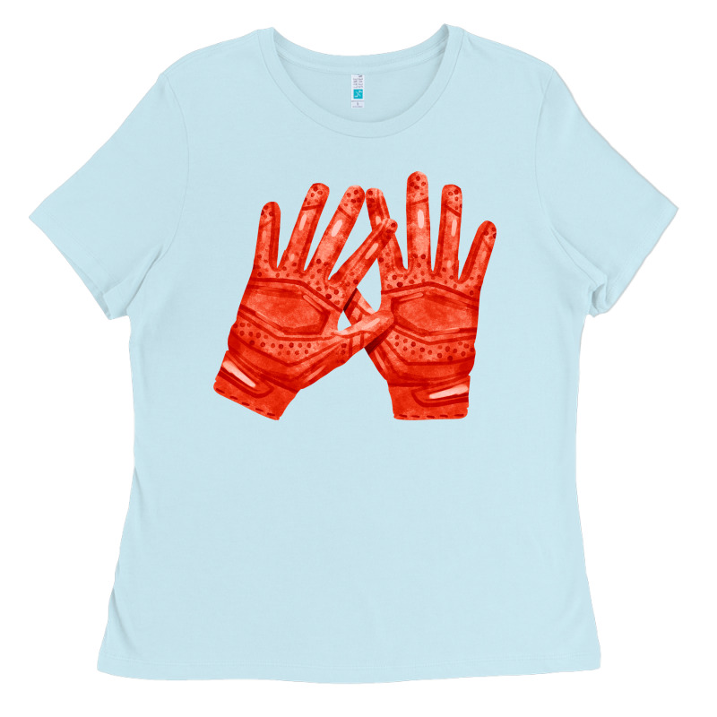 Receiver Gloves Fa Element 1 Ladies Tee by FaDigitalArtStudio | Teevron