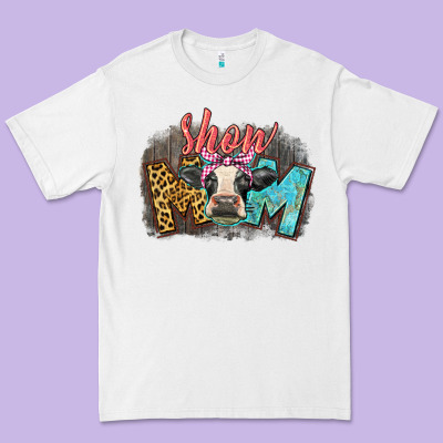 Show Mom Cow Premium Tee Designed By Cowgirlartshop