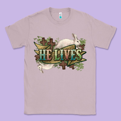 He Lives Easter Day Classic Tee Designed By Howdyjamesfarm