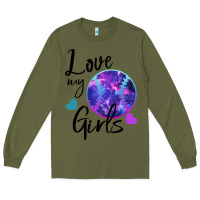 Army Green I Love My Softball Girl Long Sleeve Tee - Bettercallsaul