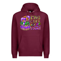 Burgundy king cake calories dont count Premium Hoodie - RacoonDesign