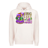 Pale Pink king cake calories dont count Premium Hoodie - RacoonDesign
