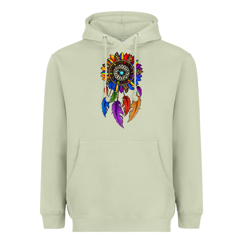 Pride Sunflower Dreamcatcher Heavyweight Hoodie by JahusDesignShop | Teevron