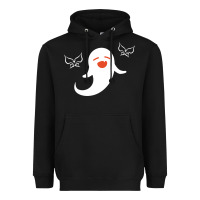 Black genshin impact hu tao  spirit ghost art lightweight Heavyweight Hoodie - DesigneFamous