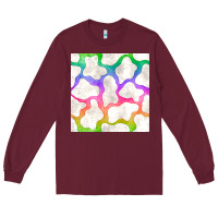 Burgundy watercolor rainbow cow seamless pattern Long Sleeve Tee - BundleAndBundleShop