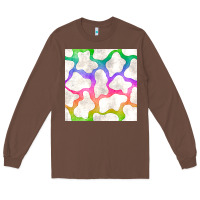 Chestnut watercolor rainbow cow seamless pattern Long Sleeve Tee - BundleAndBundleShop