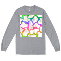 Heather Grey watercolor rainbow cow seamless pattern Long Sleeve Tee - BundleAndBundleShop