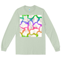 Matcha watercolor rainbow cow seamless pattern Long Sleeve Tee - BundleAndBundleShop
