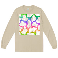 Mushroom watercolor rainbow cow seamless pattern Long Sleeve Tee - BundleAndBundleShop