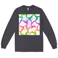 Smoke watercolor rainbow cow seamless pattern Long Sleeve Tee - BundleAndBundleShop