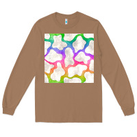 Toasted Coconut watercolor rainbow cow seamless pattern Long Sleeve Tee - BundleAndBundleShop