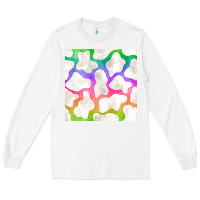 White watercolor rainbow cow seamless pattern Long Sleeve Tee - BundleAndBundleShop