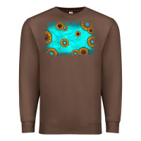 Chestnut turquoise gemstone sunflower background Premium Sweatshirt - JahusDesignShop
