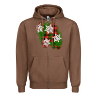 Chestnut christmas patch Zipper Hoodie - AdoDesignShop
