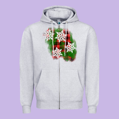 Christmas Patch Zipper Hoodie Designed By Adodesignshop
