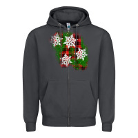 Smoke christmas patch Zipper Hoodie - AdoDesignShop
