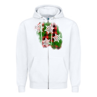 White christmas patch Zipper Hoodie - AdoDesignShop