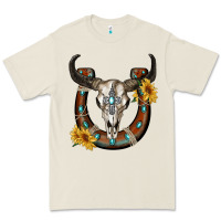 Bone bull skull with horseshoe Premium Tee - RanaPortraitStore