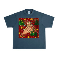 Midnight Navy christmas nails and trees with leopard and plaid seamless pattern bbs Urban Heavy Tee - BundleAndBundleShop