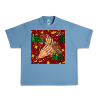 Pebble Blue christmas nails and trees with leopard and plaid seamless pattern bbs Urban Heavy Tee - BundleAndBundleShop