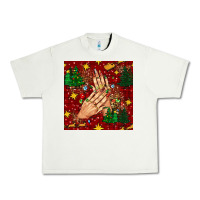 Pistachio christmas nails and trees with leopard and plaid seamless pattern bbs Urban Heavy Tee - BundleAndBundleShop