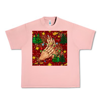Salmon christmas nails and trees with leopard and plaid seamless pattern bbs Urban Heavy Tee - BundleAndBundleShop