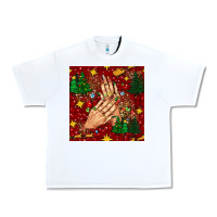 White christmas nails and trees with leopard and plaid seamless pattern bbs Urban Heavy Tee - BundleAndBundleShop