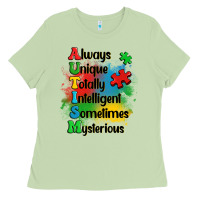 Matcha always unique autism Ladies Tee - OliviaCreatesArt
