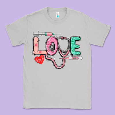 Love Nursing Classic Tee Designed By Cowgirlartshop